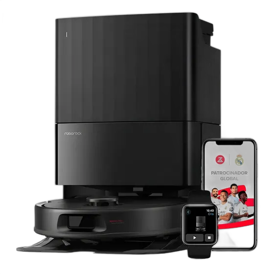Robot Vacuum Roborock Qr598 with Mop and App Control Black
