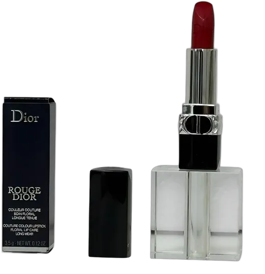 Rouge Dior Lipstick Lip Balm Intense Red Metallic Lips