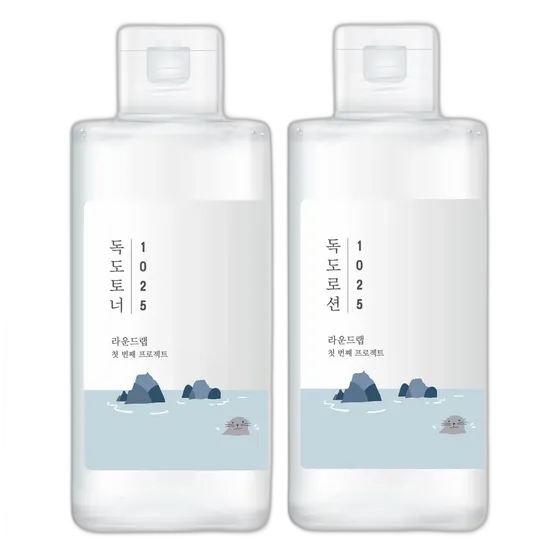 Round Lab 1025 Dokdo Toner + Dokdo Lotion | Cell Exfoliator
