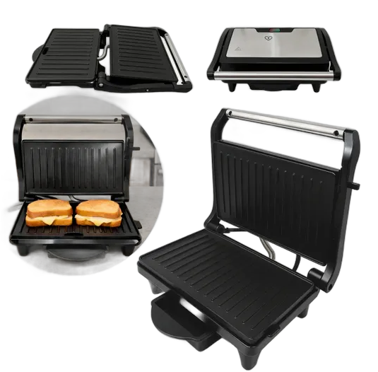 Non-Stick Sandwich Grill Maker Fryer 800w Wap 2 In 1