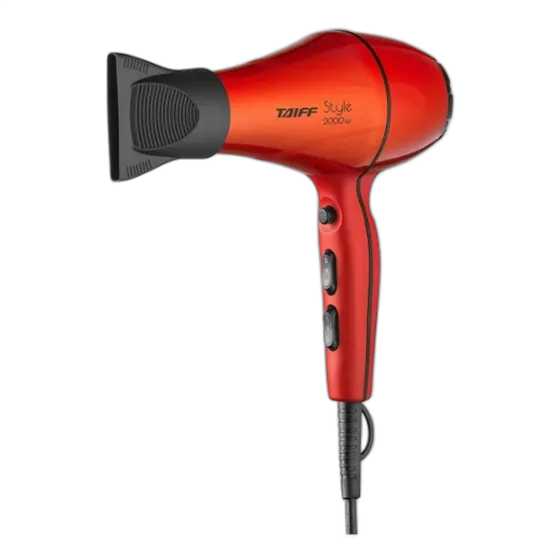 Taiff Style Red Hair Dryer Hot and Cold Air Jet Red Color