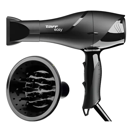 Hair Dryer with Curl Diffuser Taiff Easy Motor Professional
