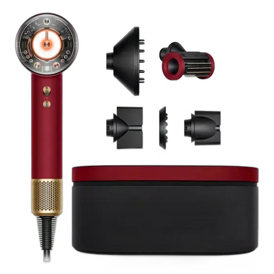 Dyson Supersonic Nural HD16 Hair Dryer Red/Gold Burgundy Color