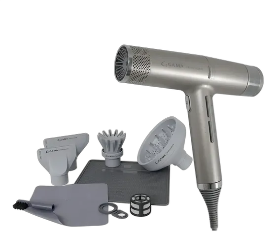 Iq3 Perfetto Gray Gama Italy 1600w Hair Dryer Gray
