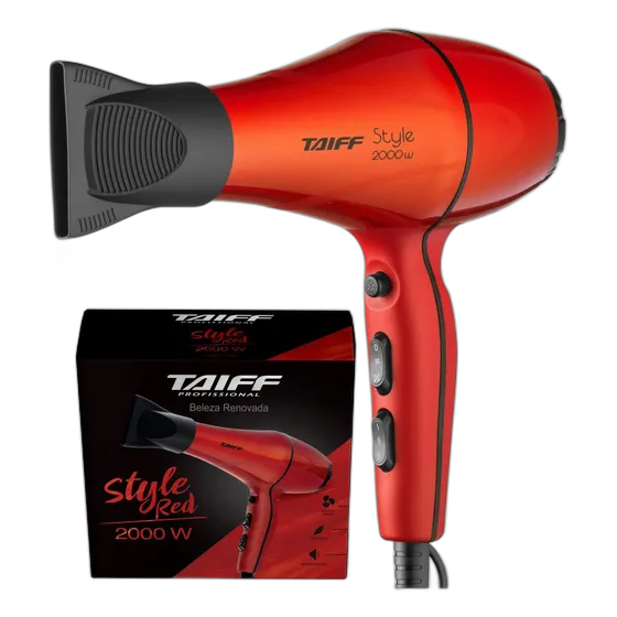 Taiff Professional Style Hair Dryer Classic Red