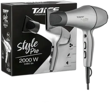 Hair Dryer Taiff Style Pro 5 Temperatures 2000w Silver 127v