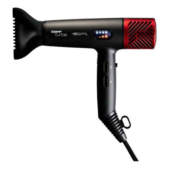 Turbe Digital Hair Dryer 2400W Black Taiff