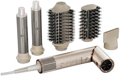 Hair Dryer Philco PSC3500 4-in-1 Foldable BLDC Motor Silver Beige 220V
