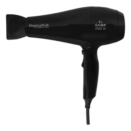 Ga.ma Eleganza Plus Ceramic Ion Hair Dryer 2100W Black 110V