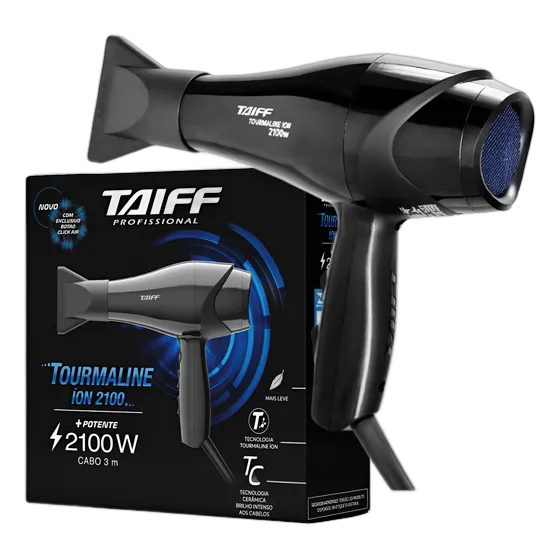 Taiff Professional Hair Dryer Tourmaline Ion Ceramic - 110v