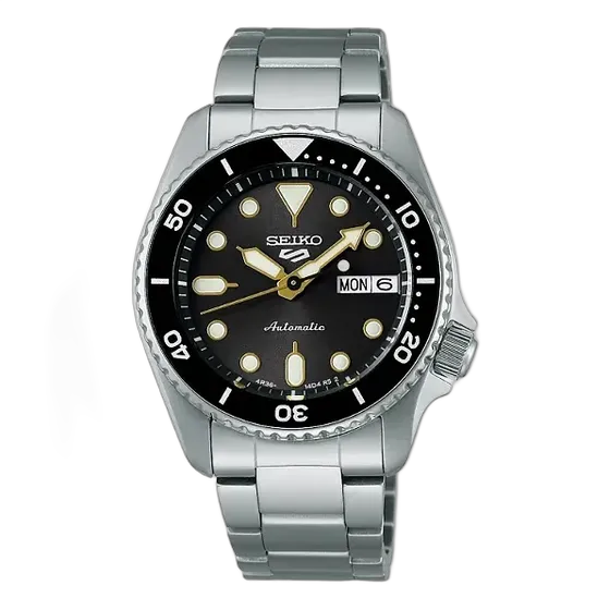 Seiko 5 Sports Watch SRPK33K1, 38mm Case, Gray Dial