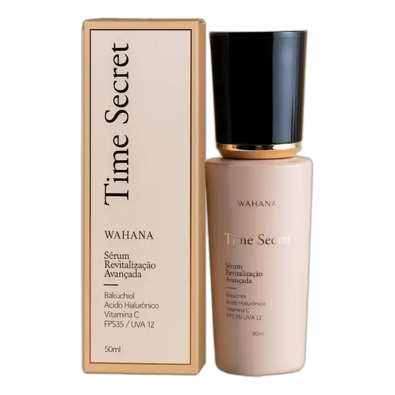 Wahana Time Secret Anti-Aging Serum with Bakuchiol and SPF 35 for Day