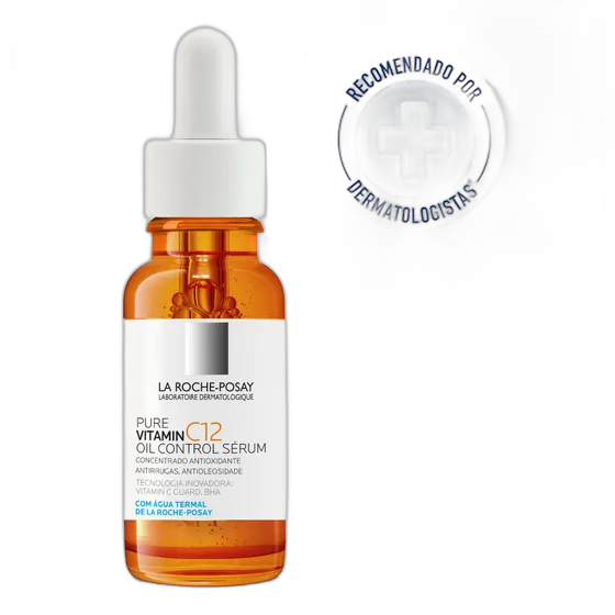La Roche-Posay Pure Vitamin C12 Oil Control Facial Serum 15ml Oily Skin Day/Night