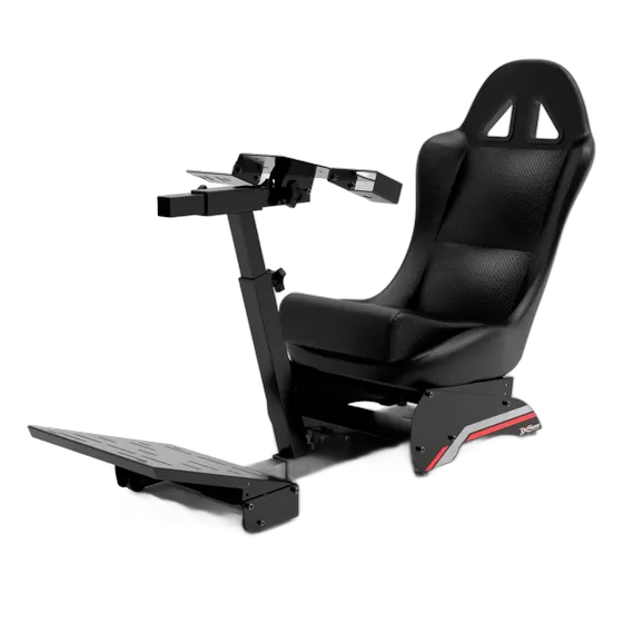 FX1 Extreme Simulator Cockpit White/Red Supports 140kg
