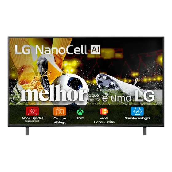 Smart TV 4K 50" LG NanoCell 50NANOA ฮฑ7 AI Gen8 Processor 4K Super Upscaling Google Cast Alexa Built-in AI Smart Magic Remote WebOS 25