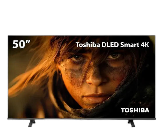 Smart TV DLED 50 4K Toshiba Vidaa 3 HDMI USB Wi-Fi