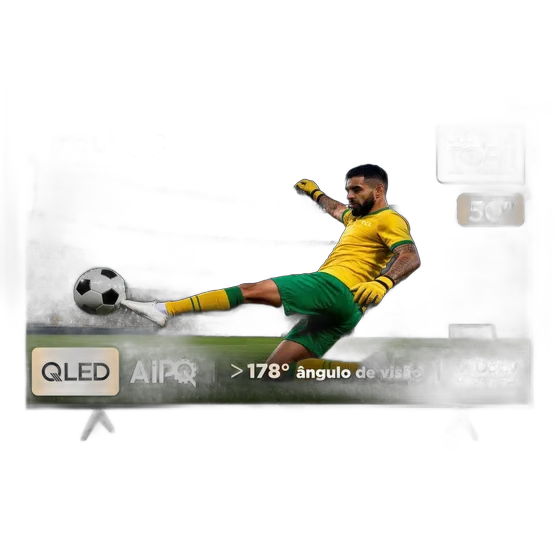 Smart TV TCL 50 Inches QLED 4K P7K WiFi Bluetooth Google TV HDR10+ Dolby Atmos Dolby Vision 50P7K