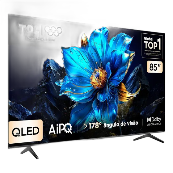 Smart TV TCL 85-inch QLED 4K P7K WiFi Bluetooth Google TV HDR10+ Dolby Atmos Dolby Vision 85P7K