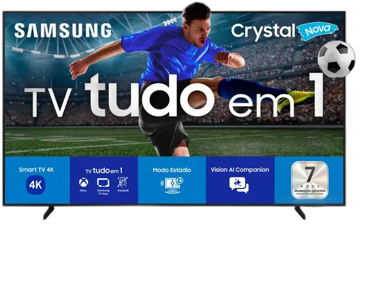 Samsung Smart TV U8100F Crystal 75" UHD 4K 2025 Black Bivolt