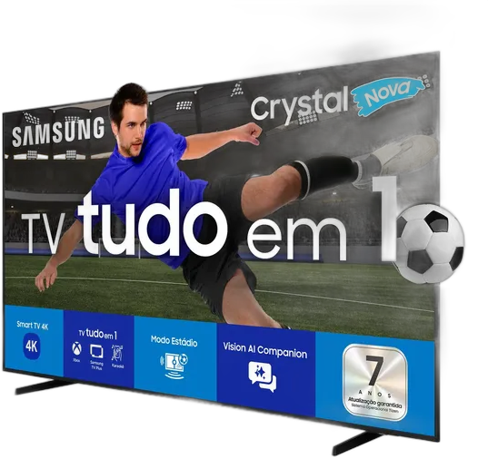 Smart TV U8600f Crystal Uhd 4k 50 2025 Black Samsung