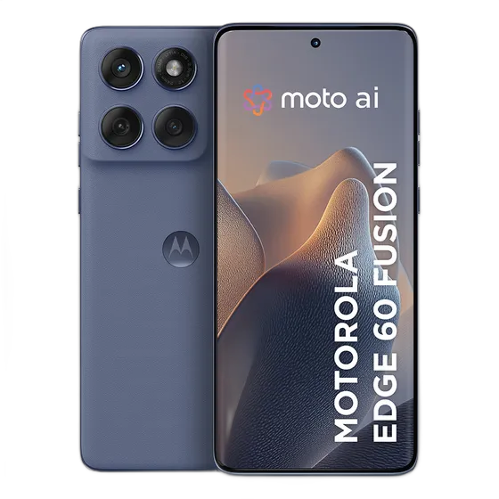 Motorola Edge 60 Fusion 5G Smartphone - 256GB 16GB (8GB RAM+8GB RAM Boost) 50MP Sony AI Camera IP68 NFC - Gray Vegan Leather