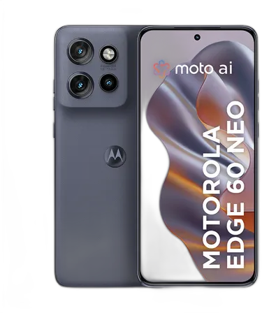 Smartphone Motorola Edge 60 Neo 5G - 256GB 24GB (12GB RAM + 12GB RAM Boost) 50MP Sony Camera Moto AI and 1.5K Super HD Display - Gray