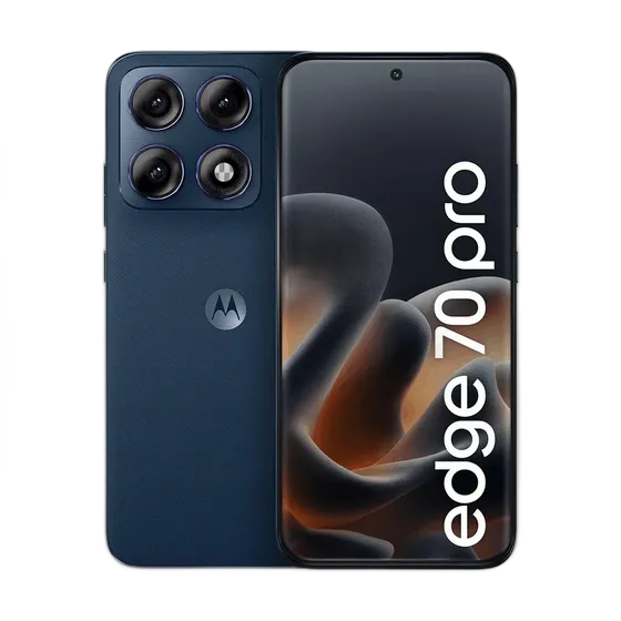 Motorola Edge 70 Pro 5g Smartphone - 512gb 24gb (12gb Ram+12gb Ram Boost), 4 Cameras Of 50mp, 1.5k Extreme Amoled 144hz Screen, 6500 Mah Battery, Ip68/ip69 - Dark Blue