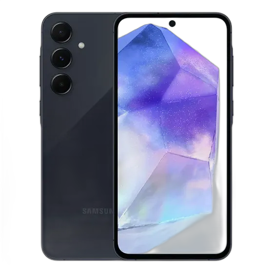 Samsung Galaxy A55 5G Smartphone 256GB 8GB RAM Dual-SIM (Nano-SIM, E-SIM) Rear Cameras 50.0 MP + 12.0 MP + 5.0 MP Selfie 32.0 MP 6.6" Display Dark Blue