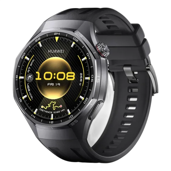 HUAWEI WATCH GT 6 Pro Smartwatch 46mm, Up to 21 Days Battery Life, 100+ Sports Modes, Trail Running, Golf, Cycling, ECG Analysis, Compatible with iOS and Android, GPS, Black