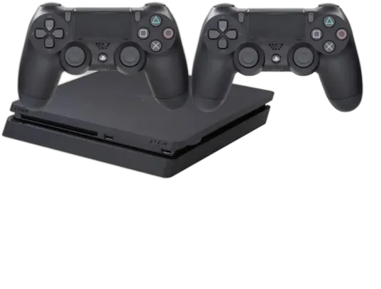 Sony PlayStation 4 Slim 1TB DualShock 4, 2 Controllers Onyx Black