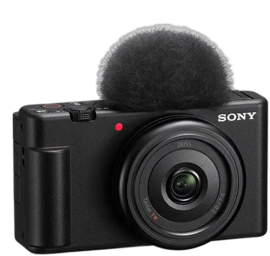 Sony ZV-1F Vlog Camera Black with Ultra-Wide Lens