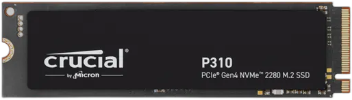 Crucial P310 SSD 2TB M.2 2280 NVMe PCIe Gen4 Read up to 7100MB/s Write up to 6000MB/s CT2000P310SSD8 Black