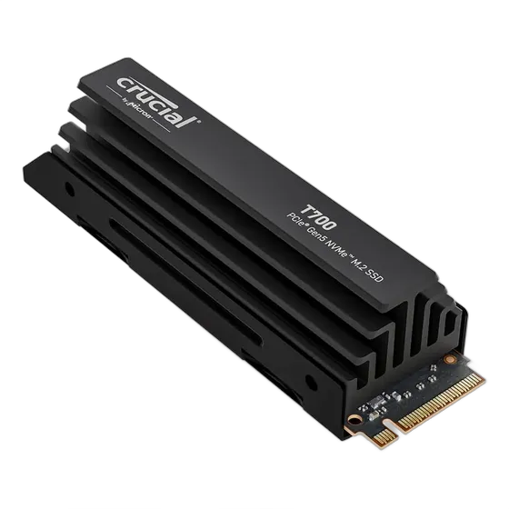 Crucial T700 4TB SSD Gen5 NVMe M.2 with Heatsink