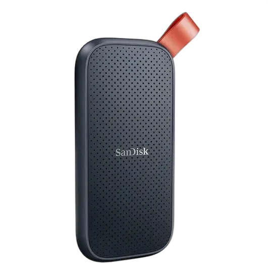 Portable External SSD 2TB USB-C 3.2 Gen 2 Interface SanDisk SDSSDE30-2T00 Read Speed Up to 800MB/s Black