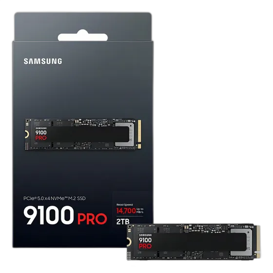 Samsung 9100 PRO SSD 2TB, PCIe 5.0 x4 M.2 2280, Up to 14,800MB/s MZ-VAP2T0B/AM