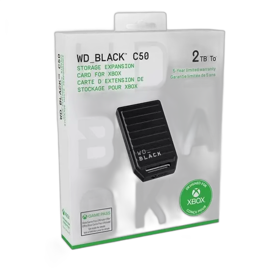 Xbox Series SSD Western Digital WD Black C50 2TB Black