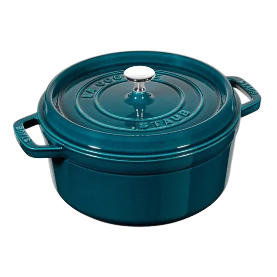 Staub La Mer - Round Cast Iron Casserole, Turquoise, 24cm