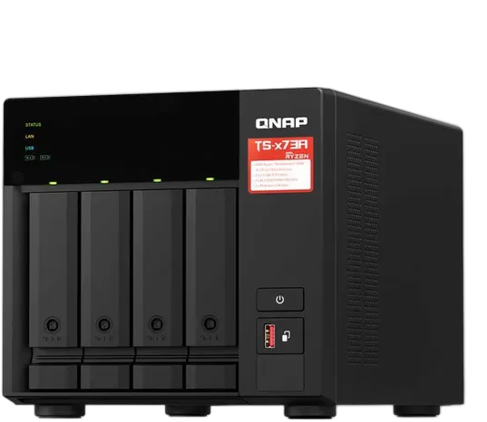QNAP NAS Storage 4-Bay AMD Ryzen V1000 TS-473A-8G-BR