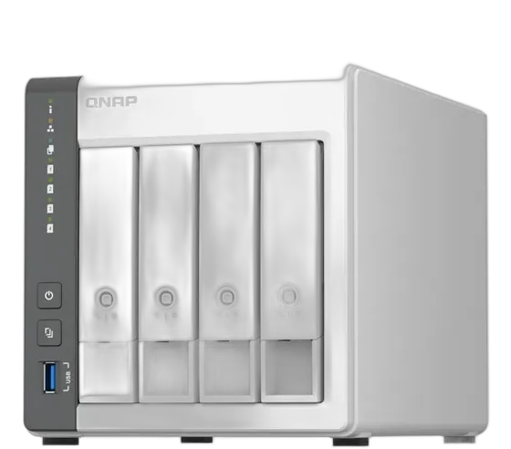 QNAP TS-433 NAS Storage, 4-Bay, 4GB DDR4, 2.5GbE, Quad-Core