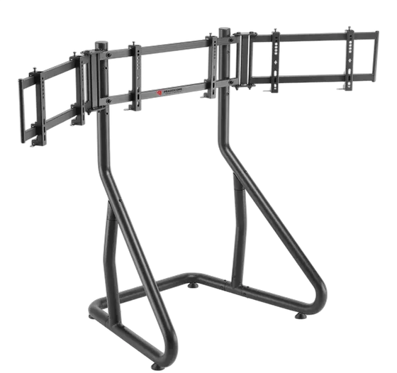 3-Monitor Stand For Simracing Cockpit Adjustable PRD Black