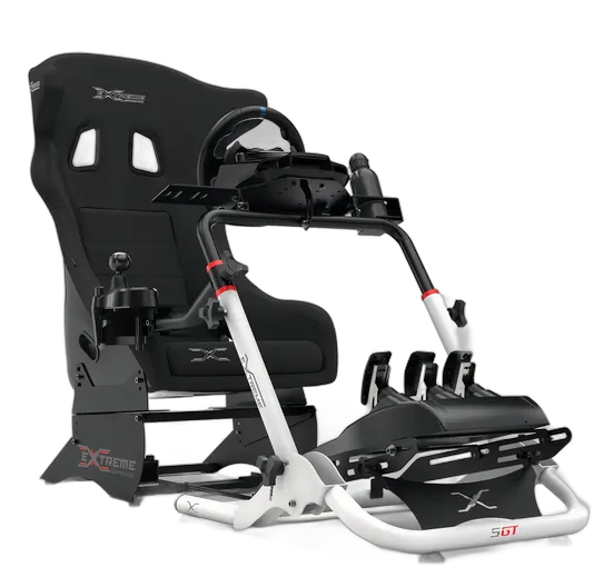 SGT Extreme Simracing Simulator Steering Wheel Stand White