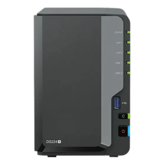 Synology DS224+ NAS, 2-Bay, Intel J4125, 2GB RAM