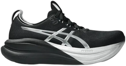 Asics Gel Nimbus 28 Women's Sneakers Platinum Black - Running