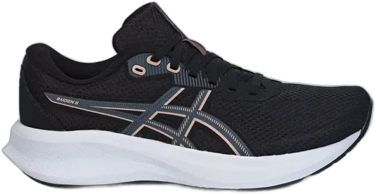 Asics Raiden 5 Women's Running Sneakers - Walking Black/Pink 36.0 BR