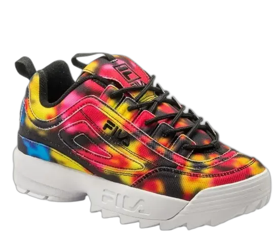 Fila Disruptor II Dark Tie Dye Women's Yellow 5xm01126