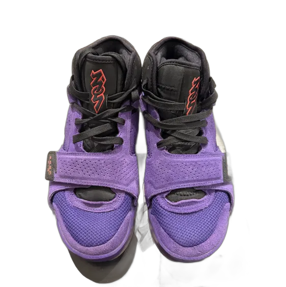 Nike Air Trainer 1 Purple Suede High Top Sneakers With Velcro