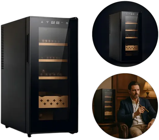 Besha Seller Electric Cigar Humidor with Digital Hygrometer
