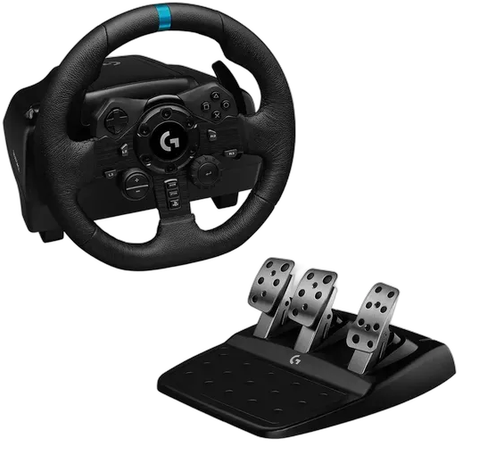 Logitech G923 Wheel and Pedals for PS5, PS4 and PC with Trueforce