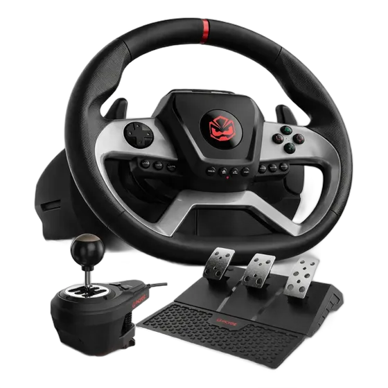 1080ยฐ Gaming Wheel Force Feedback with Pedals and Shifter Professional Simulator PC Xbox Series X S One PS4