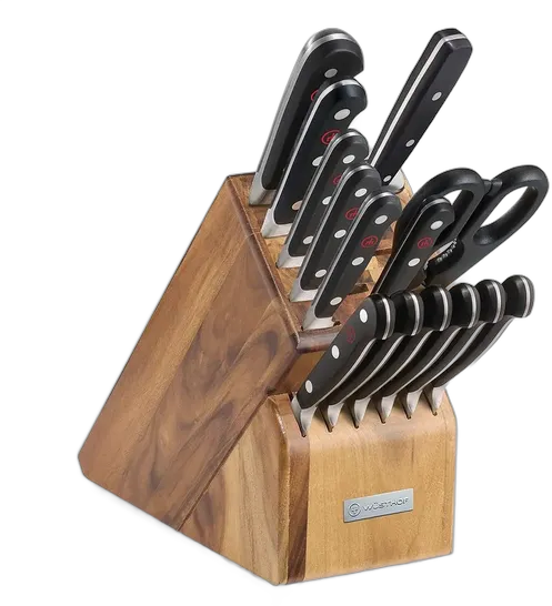 Wüsthof Classic Knife Block Set - 15 Pieces